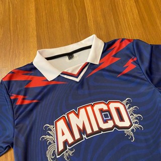 Jersey COLLAR RETRO AMICO BLUE 01 ลิมิเต็ดอิดิชั่น