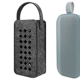 Geekria กระเป๋าใส่ลําโพง สีเทาเข้ม แบบเปลี่ยน สําหรับ Bose SoundLink Flex Case Cover