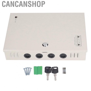 Cancanshop CCTV Power Supply  110V Electric Shock Proof  Theft Lock Box 18 Channel for Home