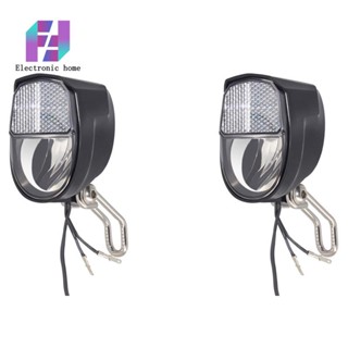 ชุดไฟหน้าไดนาโม LED AC 6V 3W อุปกรณ์เสริม สําหรับรถจักรยาน 2 ชิ้น