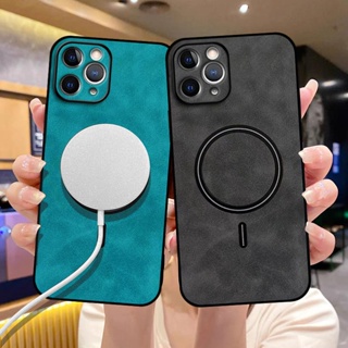 สําหรับ iPhone 11 Pro เคสโทรศัพท์หนัง แม่เหล็ก ไร้สาย