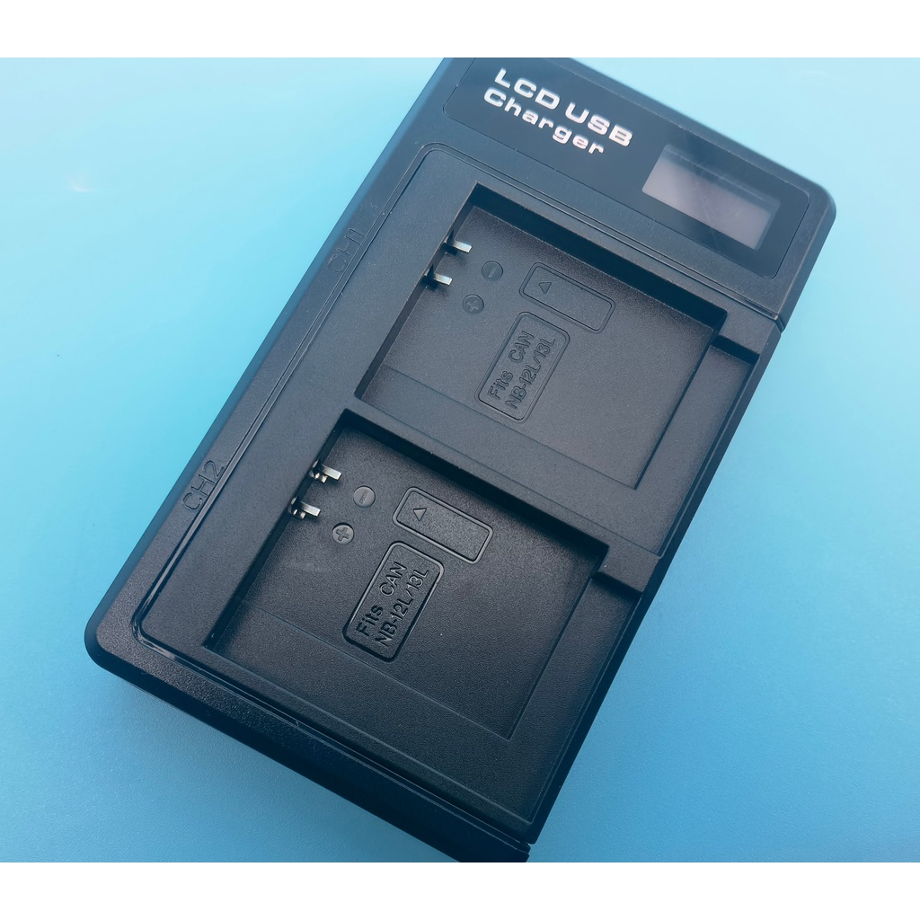 NB-13L NB13L NB-12L nb13l LCD Dual USB Charger สําหรับ Canon G7 X Mark II G7X PM165 G5 X G5X G9 X G9