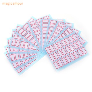 Magicalhour^^ สติกเกอร์ฉลากเปล่า มีกาวในตัว สีขาว เขียนชื่อได้ สําหรับติดตกแต่ง 1 แพ็ก