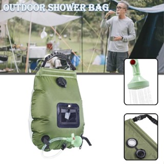 20L Outdoor Camping Shower Bag with Temperature Solar Shower Water Storage Bag