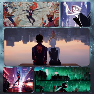 Spider-Man: Across the Spider-Verse mouse pad Keyboard pad omputer table mat custom สไปเดอร์แมน: ข้ามไปสไปเดอร์เวิร์สไมล์โมราเลสภาพยนตร์ต่อพ่วงเมาส์แผ่นแป้นพิมพ์เกวนสเตซี่โต๊ะคอมพิวเตอร์เสื่อ ที่กำหนดเอง