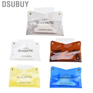 Dsubuy Tissue Box Durable PVC Modern Portable Wear‑resistant Holder for Home Office Car Resturant