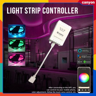 Tuya Zigbee Smart Light Strip Controller Tuya Smart App รีโมทควบคุมความสว่างที่ปรับได้ รองรับการควบคุมด้วยเสียงทำงานร่วมกับ Google Assistant canyon