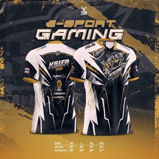 JIKUANG เสื้อกีฬา เสื้อกีฬาพิมพ์ลาย ลายใหม่GAMING