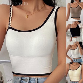 เสื้อสายเดี่ยว เปิดไหล่ อเนกประสงค์ ถอดออกได้ สําหรับผู้หญิง