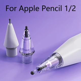 เคล็ดลับดินสอสําหรับ Apple Pencil Pro 1/2 Gen เปลี่ยนคริสตัลเพชรเคล็ดลับสําหรับ iPad ดินสอ 1/2 Anti-wear ปากกาสไตลัสเคล็ดลับ