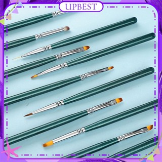 ♕ Nail Art Functional Brush Full Set Glitter Rod Japanese Pulling Line Painting Halo Dye Gradient Petal Phototherapy Pen Manciure Tool For Nail Shop 15 Designs UPBEST