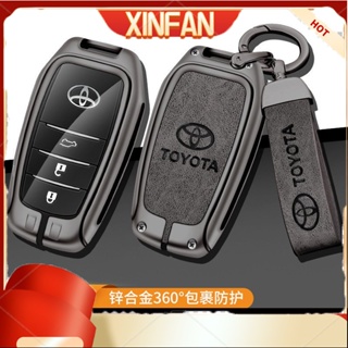 Xinfan เคสกุญแจรถยนต์ โลหะผสมสังกะสี สําหรับ Toyota RAV4 Highland Coralla Hilux Fortuner Land Cruiser Camry Crown