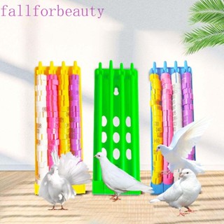FALLFORBEAUTY ชั้นวางแหวนเท้า ขนาดใหญ่ 4 แถว อุปกรณ์เสริม สําหรับนกแก้ว