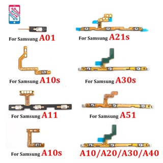 ปุ่มกดสวิตช์เปิด ปิด ปุ่มปรับระดับเสียง สายเคเบิลอ่อน สําหรับ Samsung A01 A11 A10S A20S A30S A51 A10 A20 A30 A40 A50 A60 A70 A42