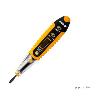 Contact Tester Pen 12-250V AC Voltage Detectors Tester Meter Volt Current Electr