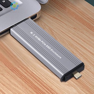 W206 กล่องฮาร์ดดิสก์ SSD USB3.1 Gen2 10Gbps สําหรับ M2 NVMe PCIe [Hidduck.th]