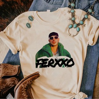 เสื้อยืด พิมพ์ลายมังงะ Feid Ferxxo สไตล์ญี่ปุ่น สําหรับผู้หญิง