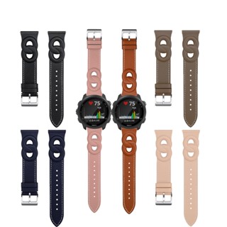 สายนาฬิกาข้อมือ หนังแท้ ขนาด 45 มม. สําหรับ Garmin venu 2 Vivoactive 3 4 255 245 645