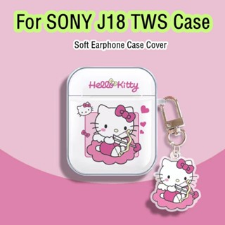 【Ĕĕ】เคสหูฟัง แบบนิ่ม ลายการ์ตูนอนิเมะ สําหรับ SONY J18 TWS SONY J18 TWS