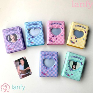 LANFY อัลบั้มรูปภาพ รูปหัวใจ ไอดอล แบบรูกลวง สําหรับใส่นามบัตร สมุดหมากรุก