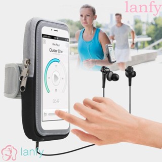 LANFY กระเป๋าใส่โทรศัพท์มือถือ กันน้ํา กันเหงื่อ สําหรับเล่นกีฬา ยิม วิ่ง