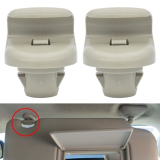 ⚡SUPERSL-TH⚡High Quality Gray Sun Visor Clips for Nissan Versa Note Sentra Juke (Left+Right)⚡NEW 7