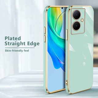 เคสซิลิโคนนิ่ม ทรงสี่เหลี่ยม ป้องกันกล้อง กันกระแทก สําหรับ Vivo V29Lite 5G Vivo V29 Lite Light 5G 6.78 นิ้ว