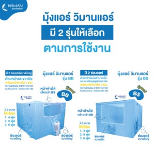 WIMAN วิมานแอร์ 6 รุ่นให้เลือก 4,5,6 ฟุต BB BS ของแท้ อย่างดี ช่องใหญ่กับแอร์ได้ถึงขนาด 15000 บีทียู