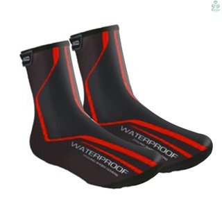 Overshoes ผ้าคลุมรองเท้า กันน้ํา น้ําหนักเบา อบอุ่น สําหรับขี่จักรยาน [23] [มาใหม่]