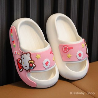 รองเท้าแตะ ลาย Kuromi Sanrio สําหรับเด็กผู้ชาย