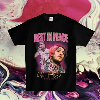 เสื้อยืดคอกลม แขนสั้น ทรงหลวม ลาย RESTINPEACE RESTINPEACE Rap สไตล์ยุโรป และอเมริกา