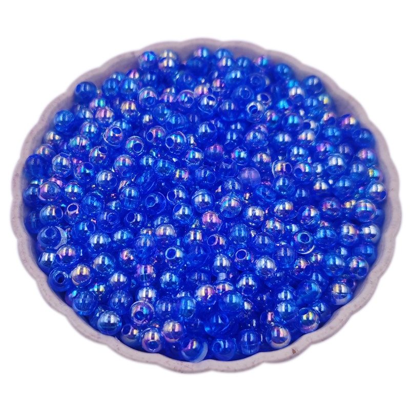 40-200ชิ้น4/6/8มิลลิเมตร เกี่ยวกับ สีหลวมลูกปัดเครื่องประดับทําอะคริลิโปร่งใส ทําเอง หัตถกรรมรอบสร้อยคอสร้อยข้อมือ - รูปที่ 3