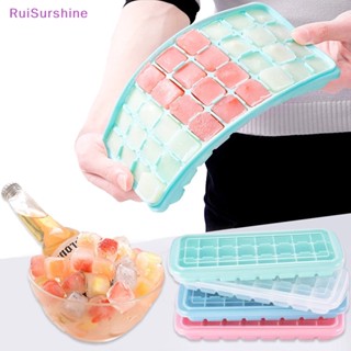 Ruisurshine ถาดน้ําแข็งซิลิโคน 24/36 ช่อง พร้อมฝาปิด