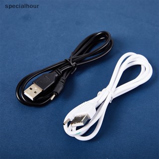 Specialhour^^ ใหม่ สายชาร์จ USB หัวกลม ขนาดเล็ก เส้นผ่าศูนย์กลางด้านนอก 2 มม. 1 เมตร 1 ชิ้น