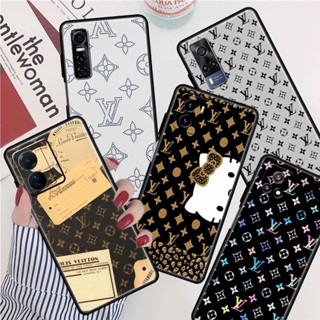 LV เคสโทรศัพท์มือถือซิลิโคน TPU กันกระแทก สําหรับ Vivo Y51 Y33 Y72 Y52 Y75 Y55 Y76 Y76S Y77E Y50 Y30 Y30I Y31S Y54S Y33S Y33T Y51S Y53S 5G