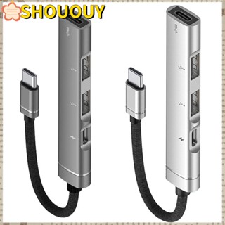 SHOUOUY ฮับแยกข้อมูล Type-C 4 in 1 USB