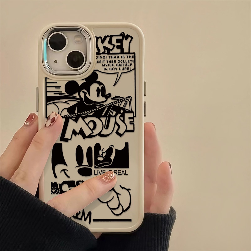 เคสโทรศัพท์มือถือ ซิลิโคนนุ่ม กันกระแทก ลายหนูน่ารัก สําหรับ IPhone 14 15 13 12 11 Pro Max XS X XR 8 7