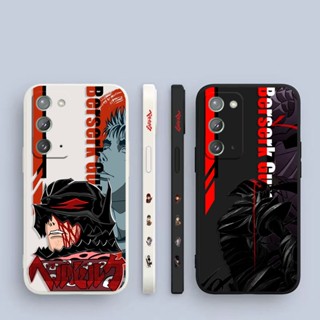 เคสโทรศัพท์มือถือ พิมพ์ลายอนิเมะ Berserk Guts Warrior Side สําหรับ Samsung Galaxy Note 20 10 9 8 J8 J7 J6 J5 J4 M62 M53 M52 M51 M33 M31 M30 M21 M20 M10 S Ultra Plus Lite Prime 5G