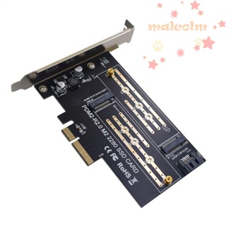 MALCOLM อะแดปเตอร์การ์ดอินเตอร์เฟซ SATA3 รองรับ 2230 2242 2260 2280 M.2 M/B Key SATA SSD