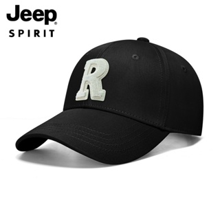 หมวกเบสบอลลําลอง ปักลายตัวอักษร Jeep spirit R สไตล์ฮิปฮอป สําหรับผู้ชาย และผู้หญิง