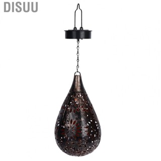 Disuu Hanging Solar Light  Easy Installation Auto On Off Garden Iron Metal Hollow Pattern Environmental
Protection   for Patio Courtyard Yard