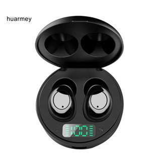 Huarmey J1 ชุดหูฟังบลูทูธ 50 กันน้ํา พร้อมจอแสดงผล LED กล่องชาร์จสเตอริโอ HiFi