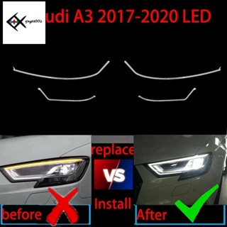 หลอดไฟหน้ารถยนต์ DRL ABS สําหรับ Audi A3 S3 LED 16-18