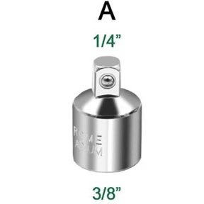 อะแดปเตอร์ประแจวงล้อ 1/4 Turn 3/8 Turn 1/2 Large Flying Turn Small Flying CR-V Chrome Vanadium Steel