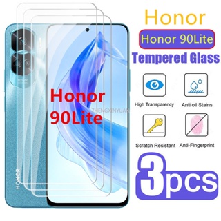 (ขายดี) ฟิล์มกระจกนิรภัยกันรอยหน้าจอ HD แบบใส สําหรับ Honor 90 Lite Honor90Lite Honor 90Lite 1-3 ชิ้น