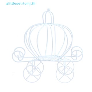 Alittlese กล่องโลหะ รูปฟักทอง สีทอง สําหรับใส่ขนมหวาน ตกแต่ง TH