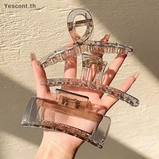 Yescont กิ๊บติดผม พลาสติก สีเทา เรขาคณิต ฉลาม เรียบง่าย เครื่องประดับผม สําหรับผู้หญิง TH