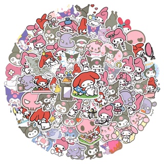 SANRIO ❤มาใหม่ พร้อมส่ง❤สติกเกอร์ ลายการ์ตูนซานริโอ้น่ารัก สําหรับตกแต่งโน้ตบุ๊ก โทรศัพท์มือถือ สเก็ตบอร์ด กีตาร์ 100 ชิ้น