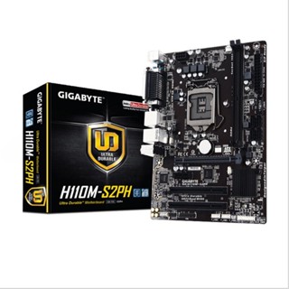 เมนบอร์ดคอมพิวเตอร์ตั้งโต๊ะ Gigabyte H110M-S2PH 1151-Pin DDR4 Dual Channel KH6N