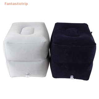 Fantastictrip หมอนพักเท้า PVC ลายแมว รถบัส แบบเป่าลม แฟชั่น สําหรับเด็ก